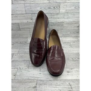 Cole Haan Men's Burgundy Leather Penny Loafer Dress Shoes Size 11.5 M